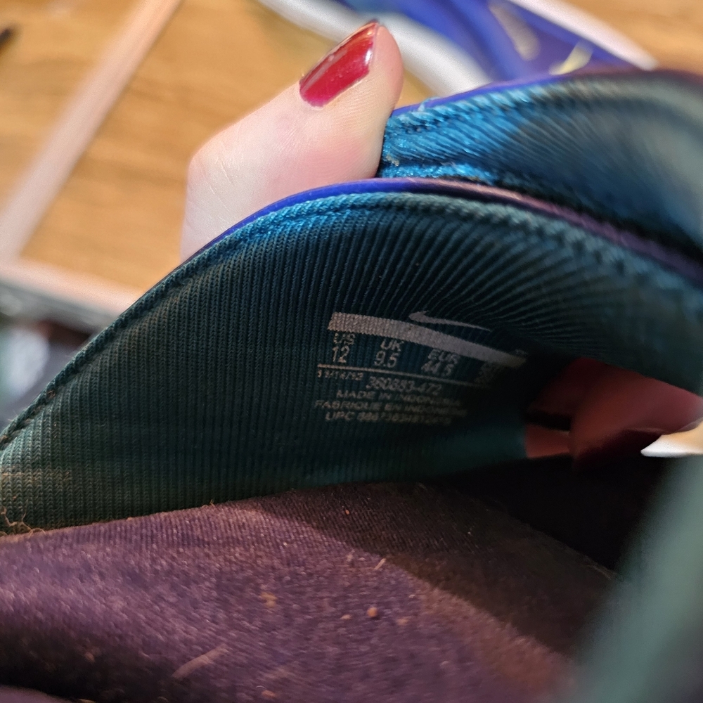 ❤️ GUC Nike Navy Blue Slide Sandals Size 12 - Picture 5 of 10